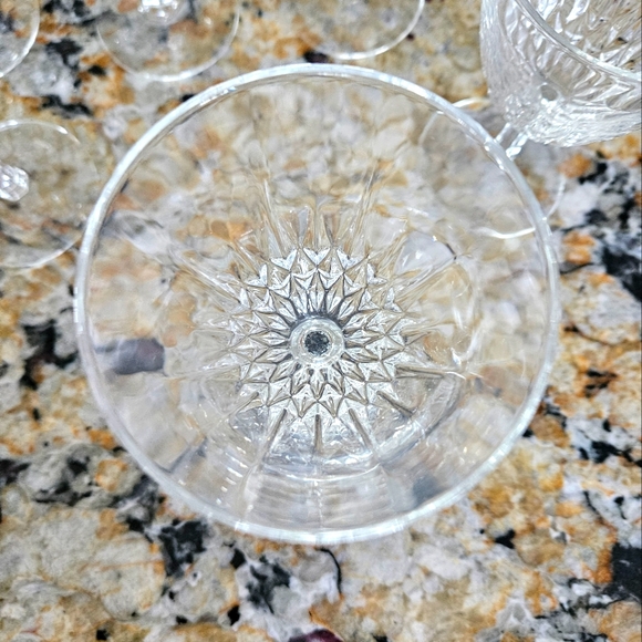 Cut Crystal Stemmed Glasses - Picture 4 of 4